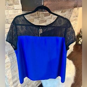 Dorothy Perkins electric blue cap sleeve top